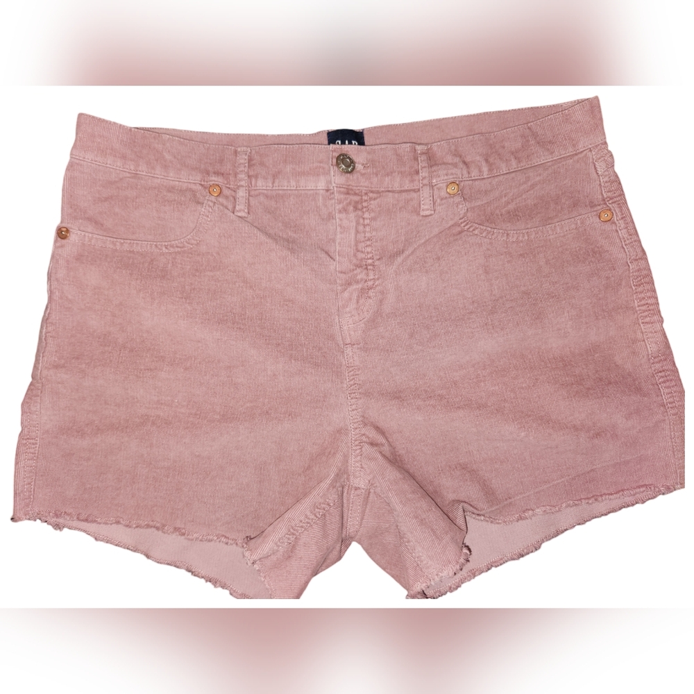 GAP Mauve Corduroy Shorts size 14